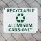 Signmission Recyclable Aluminum Cans Only with Graphic, 14 in W x Rectangle, Plastic OS-2PACK-MISC-P-1014-L-19507 - alternate 2